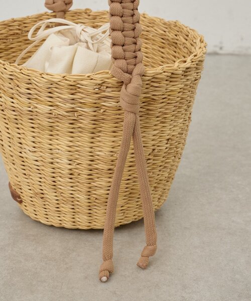 BEARDSLEY(ビアズリー)の「《MUUN》かごバッグ(かごバッグ・レディース・キャメル・FREE)」の9枚目の写真