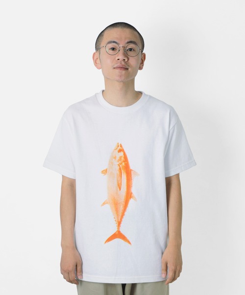 PAPERSKY(ペーパースカイ)の「PAPERSKY ペーパースカイ MAGURO T マグロTシャツ(Tシャツ/カットソー・レディース・ホワイト系その他・S/M/L)」の7枚目の写真