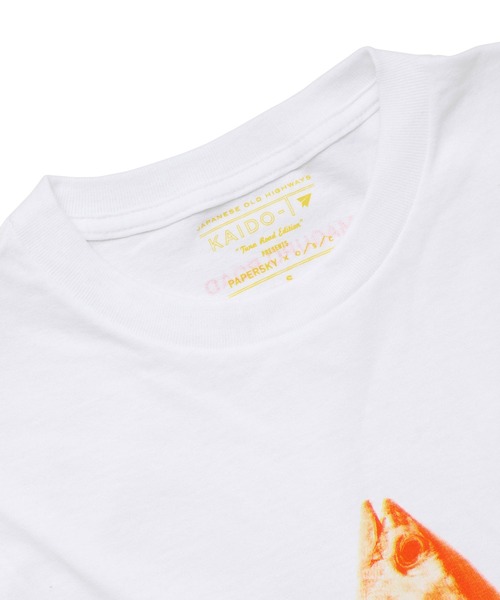 PAPERSKY(ペーパースカイ)の「PAPERSKY ペーパースカイ MAGURO T マグロTシャツ(Tシャツ/カットソー・レディース・ホワイト系その他・S/M/L)」の2枚目の写真