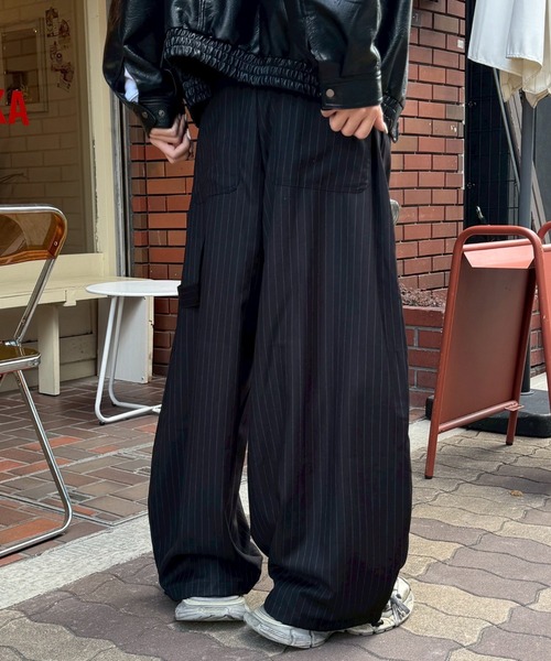 Simpti Weathercross Wide Slacks ブラック S Weathercross Wide Slacks – Simpti.