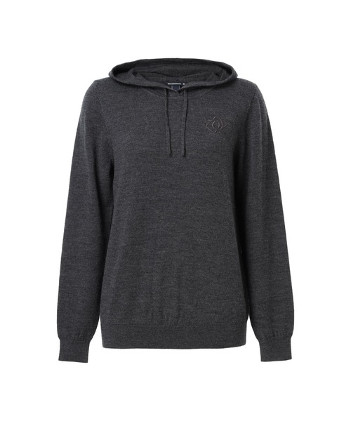 WOMEN エクストラファインメリノウール ニットフーディー（ニット