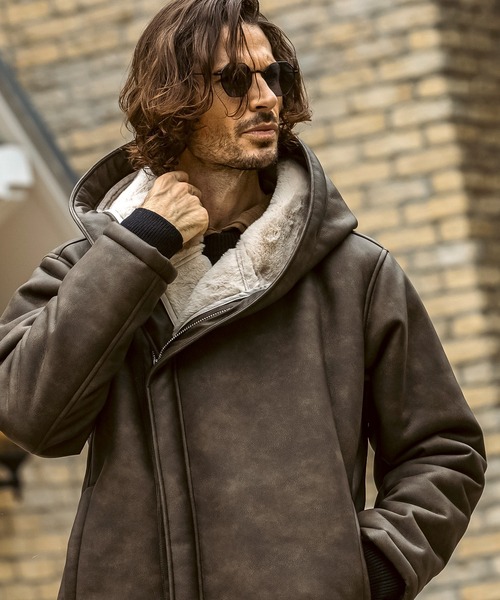 junhashimoto ジュンハシモト ラップコート 肉厚フード付 ロング丈 junhashimoto ジュンハシモト ラップコート 肉厚フード付 ロング丈