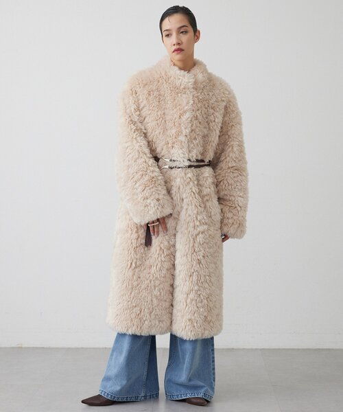 THE PAUSE】フェイクファーロングコート（その他アウター）｜THE PAUSE