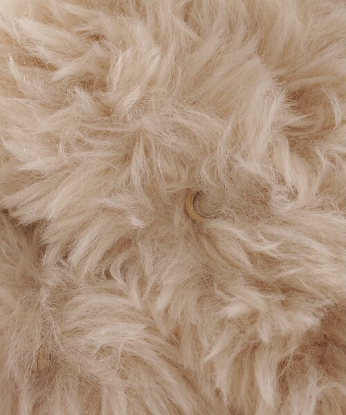 THE PAUSE(ザ ポーズ)の「【THE PAUSE】フェイクファーロングコート(その他アウター・レディース・アイボリー/チャコールグレー・FREE)」の5枚目の写真