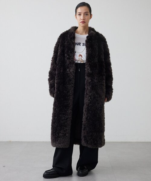 THE PAUSE】フェイクファーロングコート（その他アウター）｜THE PAUSE