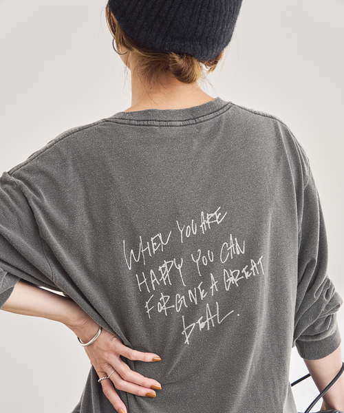 FRAMeWORK（フレームワーク）の「J.J.MERCER 別注ロングスリーブTEE（Tシャツ/カットソー・レディース・チャコールグレー/ライトグレー・FREE）」の4枚目の写真