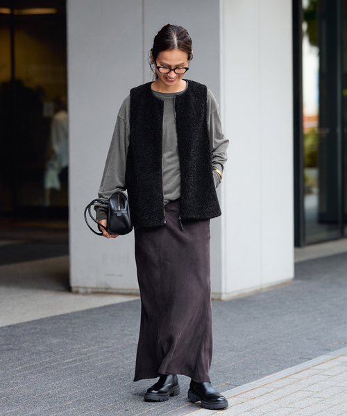 FRAMeWORK（フレームワーク）の「J.J.MERCER 別注ロングスリーブTEE（Tシャツ/カットソー・レディース・チャコールグレー/ライトグレー・FREE）」の6枚目の写真