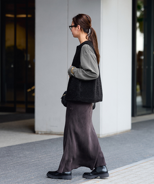 FRAMeWORK（フレームワーク）の「J.J.MERCER 別注ロングスリーブTEE（Tシャツ/カットソー・レディース・チャコールグレー/ライトグレー・FREE）」の8枚目の写真