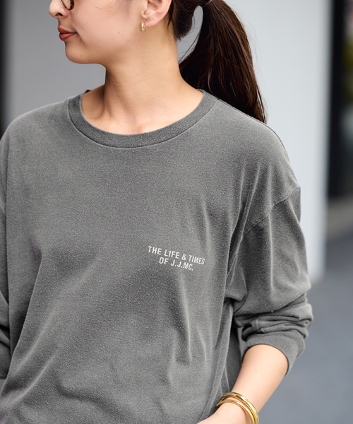 FRAMeWORK（フレームワーク）の「J.J.MERCER 別注ロングスリーブTEE（Tシャツ/カットソー・レディース・チャコールグレー/ライトグレー・FREE）」の15枚目の写真
