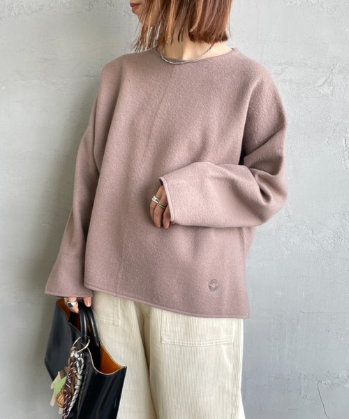 ORCIVAL/オーシバル] クルーネック ウールプルオーバー（ニット