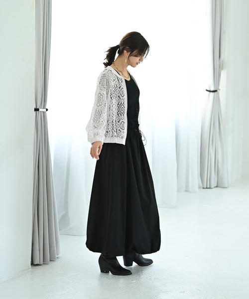 STYLE DELI(スタイルデリ)の「【BLK001】総レースジップブルゾン(ブルゾン・レディース・ブラック/ホワイト・FREE)」の15枚目の写真