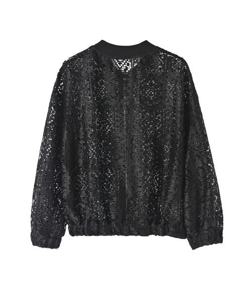 STYLE DELI(スタイルデリ)の「【BLK001】総レースジップブルゾン(ブルゾン・レディース・ブラック/ホワイト・FREE)」の22枚目の写真