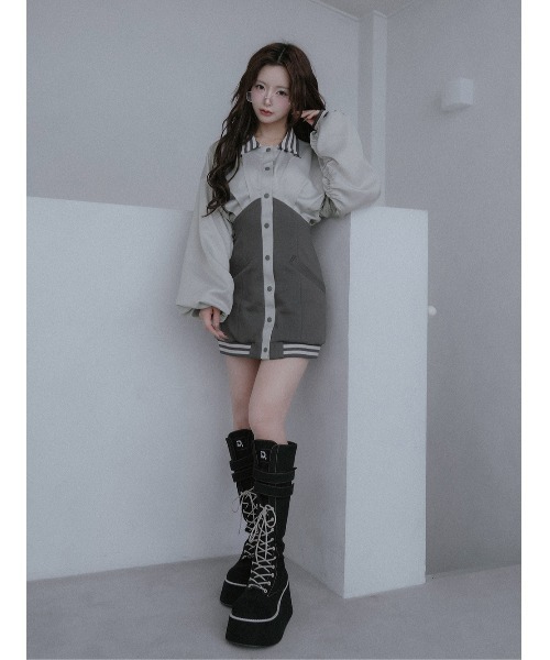 ドルマンスリムスカジャンミニワンピース ドルマンスリムスカジャンミニワンピース – Darich (ダーリッチ)