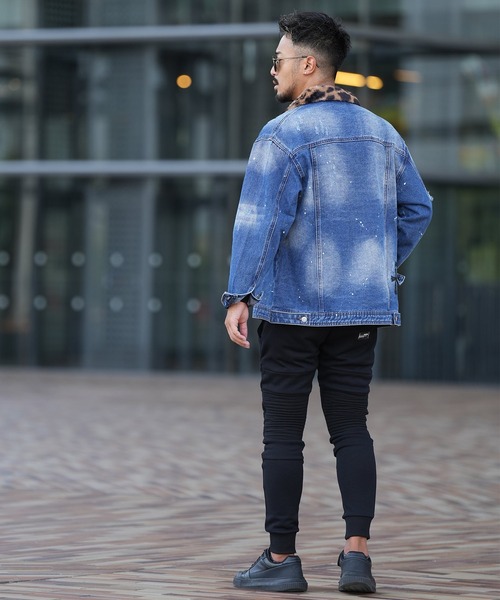 W/Rレオパードデニムジャケット（デニムジャケット）｜adamsJUGGLER