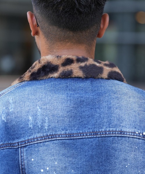 W/Rレオパードデニムジャケット（デニムジャケット）｜adamsJUGGLER