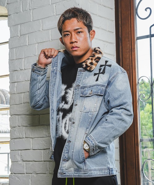 W/Rレオパードデニムジャケット（デニムジャケット）｜adamsJUGGLER