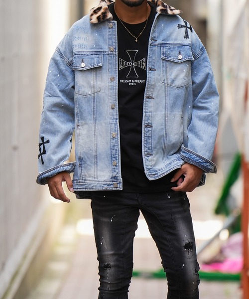 Style & Co. レオパード柄 デニムジャケット B03_6744_d67ce820-b6ea-4480-