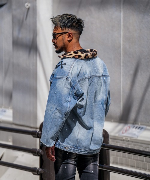 W/Rレオパードデニムジャケット（デニムジャケット）｜adamsJUGGLER