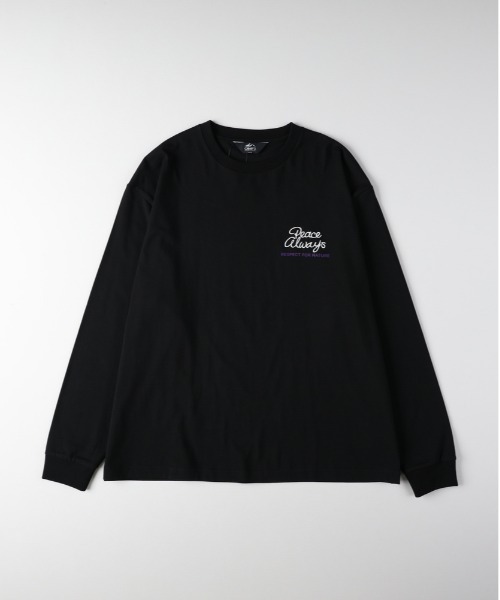 CAMP7(キャンプセブン)の「CAMP7(キャンプ7)【メンズ】胸ロゴ刺繍ロングスリーブTシャツ(Tシャツ/カットソー・メンズ・ブラック/ホワイト/グレー・L/XL/M)」の2枚目の写真