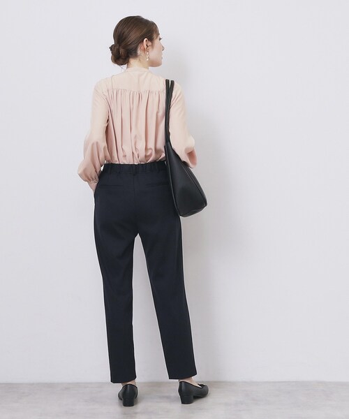 index(インデックス)の「サテンバンドカラーブラウス【洗濯機OK/イージーアイロン】(シャツ/ブラウス・レディース・ブラウン系その他/ナチュラル/ピンク・36/38/40/42)」の14枚目の写真