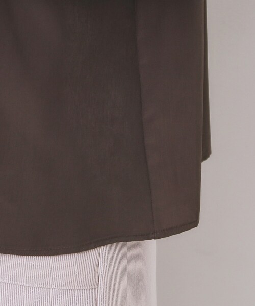 index(インデックス)の「サテンバンドカラーブラウス【洗濯機OK/イージーアイロン】(シャツ/ブラウス・レディース・ブラウン系その他/ナチュラル/ピンク・36/38/40/42)」の21枚目の写真