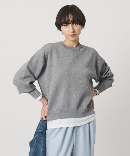 UNITED ARROWS（ユナイテッドアローズ）の「ラメ ニット スウェット ‐ウォッシャブル‐（ニット/セーター・レディース・ナチュラル/ブラック/ダークグレー・FREE）」の16枚目の写真