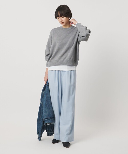 UNITED ARROWS（ユナイテッドアローズ）の「ラメ ニット スウェット ‐ウォッシャブル‐（ニット/セーター・レディース・ナチュラル/ブラック/ダークグレー・FREE）」の20枚目の写真