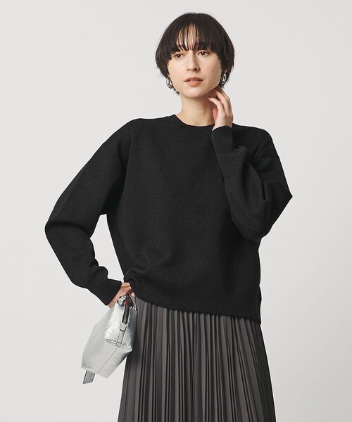 UNITED ARROWS（ユナイテッドアローズ）の「ラメ ニット スウェット ‐ウォッシャブル‐（ニット/セーター・レディース・ナチュラル/ブラック/ダークグレー・FREE）」の19枚目の写真