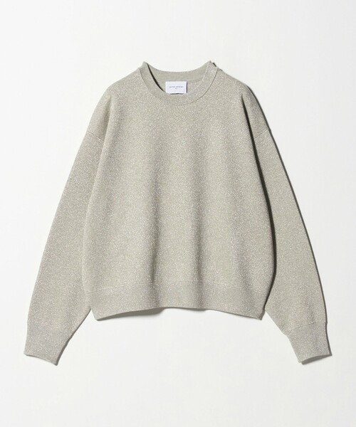 UNITED ARROWS（ユナイテッドアローズ）の「ラメ ニット スウェット ‐ウォッシャブル‐（ニット/セーター・レディース・ナチュラル/ブラック/ダークグレー・FREE）」の7枚目の写真