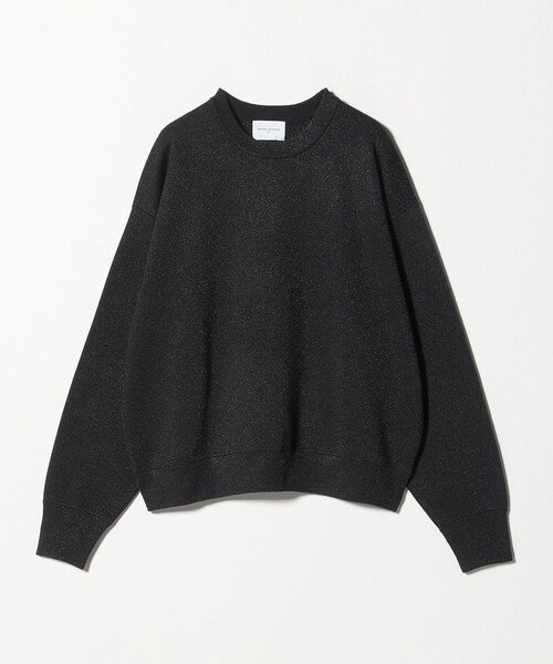 UNITED ARROWS（ユナイテッドアローズ）の「ラメ ニット スウェット ‐ウォッシャブル‐（ニット/セーター・レディース・ナチュラル/ブラック/ダークグレー・FREE）」の4枚目の写真