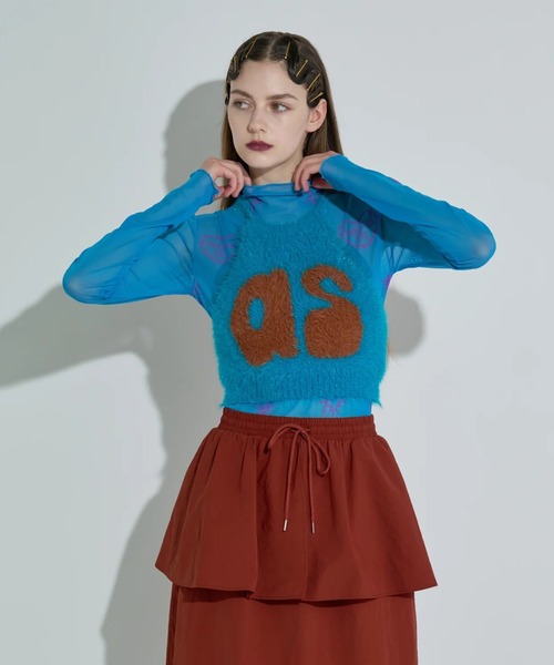 ANNA SUI NYC Heart Print Sheer Tops（アナスイ エヌワイシー ハート