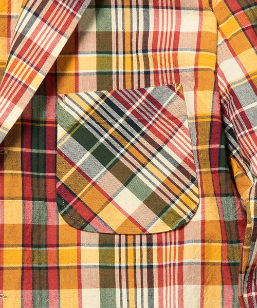 BEAMS PLUS（ビームスプラス）の「BEAMS PLUS / マドラス 3B ジャケット（テーラードジャケット・メンズ・イエロー/グリーン/ネイビー・SMALL/MEDIUM/LARGE/X-SMALL/X-LARGE）」の5枚目の写真