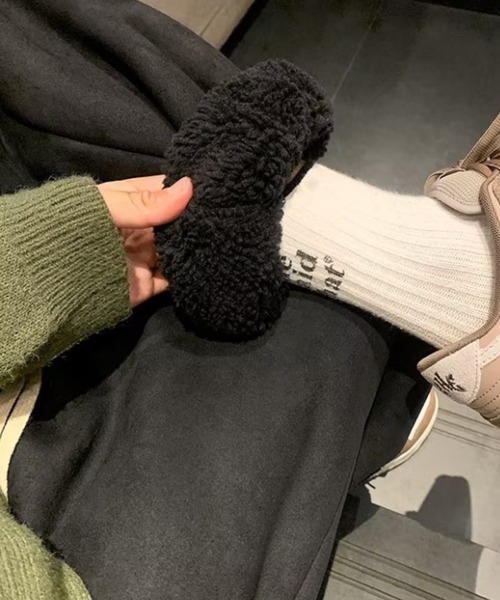 SHEPP(シープ)の「裏ボア ルーズスウェットパンツ(スウェットパンツ・レディース・カーキ/ブラック・L/M)」の4枚目の写真