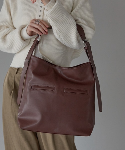 POUTOJOURU（ポートジュール）の「【ポートジュール】ワイドハンドルトートバッグ　/　A4サイズ　14インチ（トートバッグ・レディース・グレー/ブラック/ブラウン・FREE）」の22枚目の写真