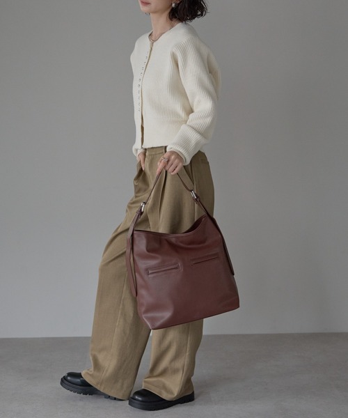 POUTOJOURU（ポートジュール）の「【ポートジュール】ワイドハンドルトートバッグ　/　A4サイズ　14インチ（トートバッグ・レディース・グレー/ブラック/ブラウン・FREE）」の17枚目の写真