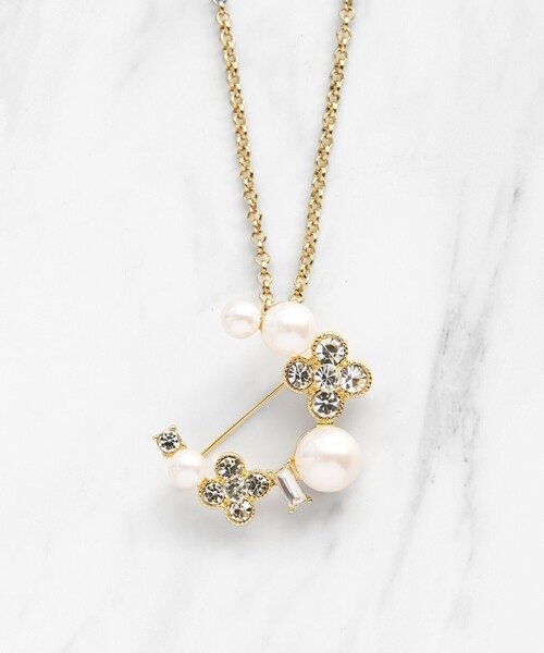 TOCCA(トッカ)の「WITH FLORA 2WAY BROOCH NECKLACE ブローチネックレス(ブローチ/コサージュ・レディース・シルバー系/ゴールド系・F)」の12枚目の写真