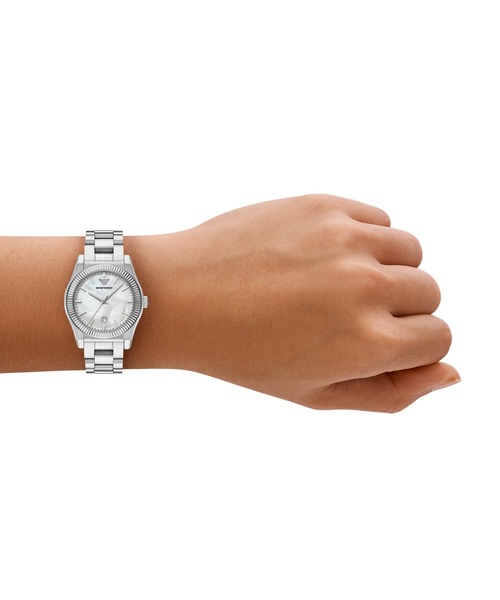 EMPORIO ARMANI(エンポリオアルマーニ)の「エンポリオ・アルマーニ 腕時計 レディース アナログ ステンレス AR11723(アナログ腕時計・レディース・シルバー・FREE)」の2枚目の写真