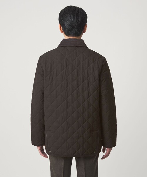 Traditional Weatherwear(トラディショナルウェザーウェア)の「【別注】<Traditional Weatherwear>GLR バーズアイ ブラウン WAVERLY キルティングジャケット(その他アウター・メンズ・ダークブラウン・42/40/38)」の5枚目の写真