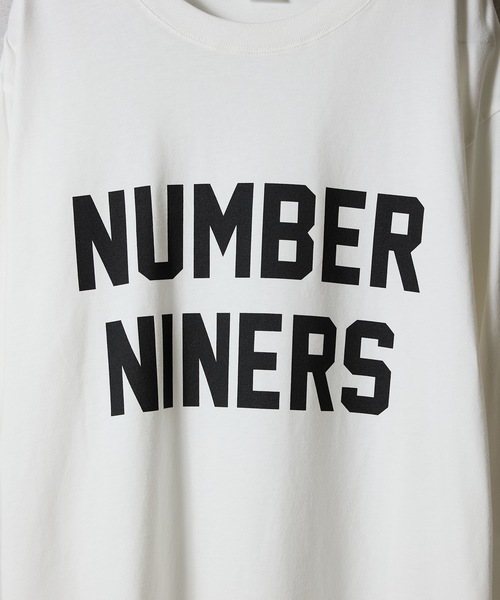 NUMBER (N)INE(ナンバーナイン)の「NUMBER NINERS PRINTED CLASSIC L/S T-SHIRT / ナンバーナイナーズ ロゴプリント クラシック ロンT(Tシャツ/カットソー・メンズ・ブラック/チャコール/ホワイト・M/L/XL)」の15枚目の写真