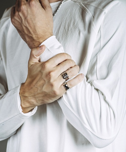 NO ID.（ノーアイディ）の「【NO ID.】Distortion Ring / ディストーション リング（ネックレス・メンズ・シルバー・ONE SIZE）」の10枚目の写真