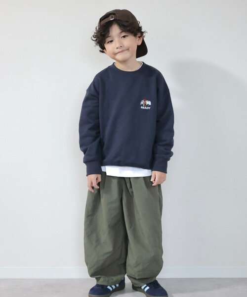CIAOPANIC TYPY（チャオパニックティピー）の「【KIDS】【ジュニアサイズあり】ojisanスウェット(OSORO)（スウェット・キッズ・ネイビー/グレー・SMALL/MEDIUM/XX-LARGE/X-LARGE/LARGE）」の22枚目の写真