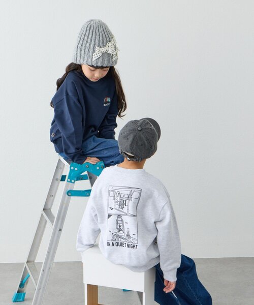 CIAOPANIC TYPY（チャオパニックティピー）の「【KIDS】【ジュニアサイズあり】ojisanスウェット(OSORO)（スウェット・キッズ・ネイビー/グレー・SMALL/MEDIUM/XX-LARGE/X-LARGE/LARGE）」の18枚目の写真