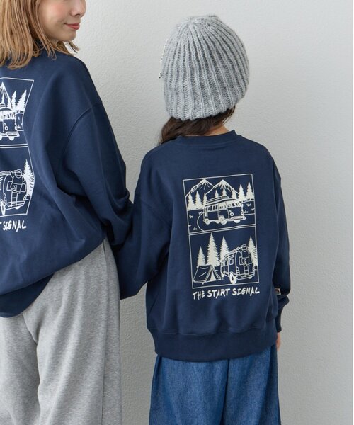 CIAOPANIC TYPY（チャオパニックティピー）の「【KIDS】【ジュニアサイズあり】ojisanスウェット(OSORO)（スウェット・キッズ・ネイビー/グレー・SMALL/MEDIUM/XX-LARGE/X-LARGE/LARGE）」の11枚目の写真