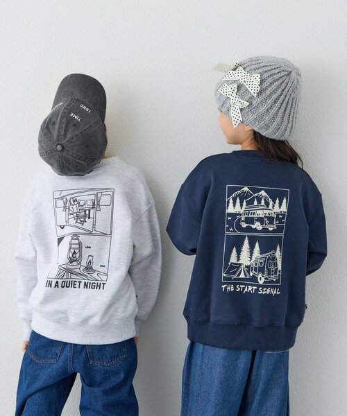 CIAOPANIC TYPY（チャオパニックティピー）の「【KIDS】【ジュニアサイズあり】ojisanスウェット(OSORO)（スウェット・キッズ・ネイビー/グレー・SMALL/MEDIUM/XX-LARGE/X-LARGE/LARGE）」の10枚目の写真