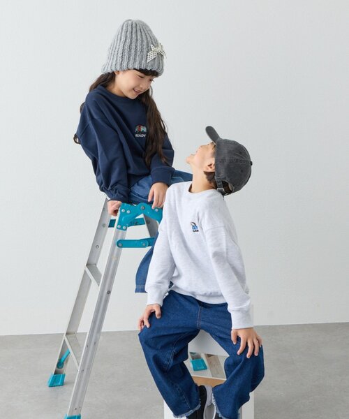 CIAOPANIC TYPY（チャオパニックティピー）の「【KIDS】【ジュニアサイズあり】ojisanスウェット(OSORO)（スウェット・キッズ・ネイビー/グレー・SMALL/MEDIUM/XX-LARGE/X-LARGE/LARGE）」の9枚目の写真