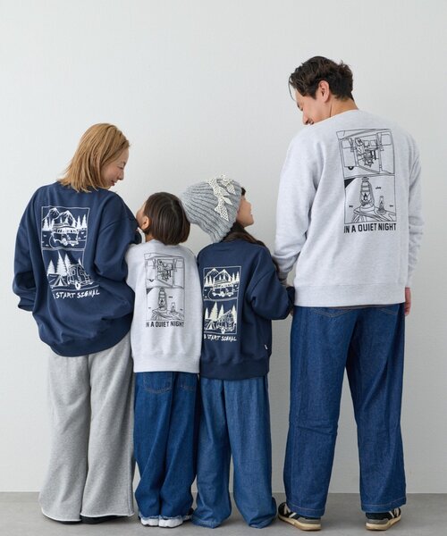 CIAOPANIC TYPY（チャオパニックティピー）の「【KIDS】【ジュニアサイズあり】ojisanスウェット(OSORO)（スウェット・キッズ・ネイビー/グレー・SMALL/MEDIUM/XX-LARGE/X-LARGE/LARGE）」の8枚目の写真