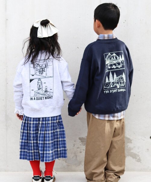 CIAOPANIC TYPY（チャオパニックティピー）の「【KIDS】【ジュニアサイズあり】ojisanスウェット(OSORO)（スウェット・キッズ・ネイビー/グレー・SMALL/MEDIUM/XX-LARGE/X-LARGE/LARGE）」の5枚目の写真