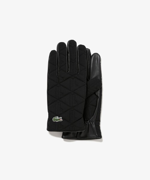 LACOSTE（ラコステ）の「モノグラムキルティングレザーコンビグローブ（手袋・メンズ・グレー/ブラック/ネイビー・FREE）」の7枚目の写真