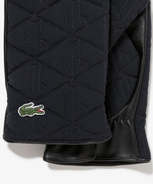 LACOSTE（ラコステ）の「モノグラムキルティングレザーコンビグローブ（手袋・メンズ・グレー/ブラック/ネイビー・FREE）」の12枚目の写真
