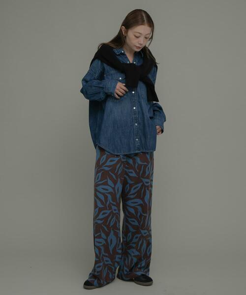 URBAN RESEARCH Sonny Label（アーバンリサーチサニーレーベル）の「ニュアンスプリントイージーパンツ（その他パンツ・レディース・チャコールグレー/ベージュ/ブラウン・FREE）」の21枚目の写真